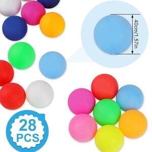 28 Pcs 40mm Ping Pong Balls for Table Tennis, Games, Arts, Kids,and Pet Toys